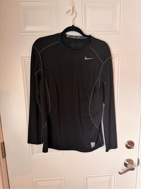 Nike Black Long-Sleeve Dri-FIT Training Top